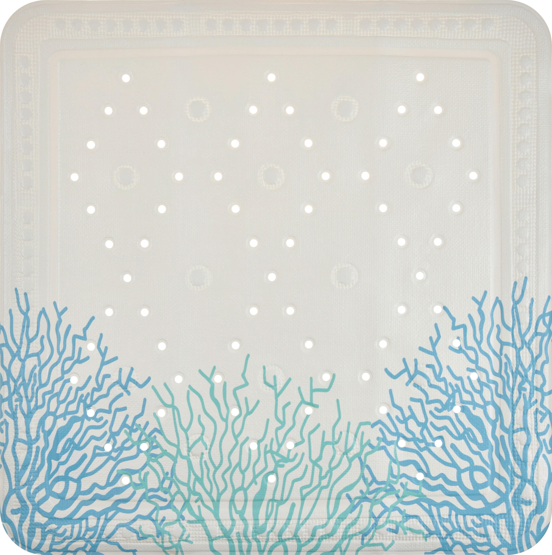 DUSCHEINLAGE - Blau, Basics, Kunststoff (55/55cm) - Grund