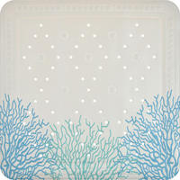 DUSCHEINLAGE - Blau, Basics, Kunststoff (55/55cm) - Grund