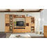 WOHNWAND Wildkernbuche massiv Buchefarben - Buchefarben/Alufarben, KONVENTIONELL, Glas/Holz (322/196/50cm) - Cantus WOHNWAND Wildkernbuche massiv Buchefarben - Buchefarben/Alufarben, KONVENTIONELL, Glas/Holz (322/196/50cm) - Cantus