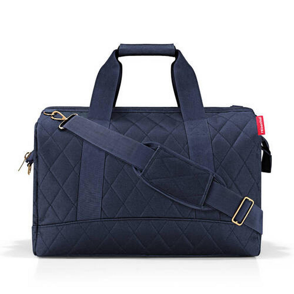 CESTOVNÁ TAŠKA 30 l - zlatá/tmavomodrá, Basics, textil (48/39,5/29cm) - Reisenthel
