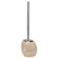 WC-BÜRSTENGARNITUR - Sandfarben/Alufarben, Basics, Kunststoff (12,5/39cm) - Kleine Wolke