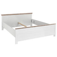 BETT  in Pinienfarben, Hellbraun  - Hellbraun/Pinienfarben, Design (195/86/208cm) - MID.YOU