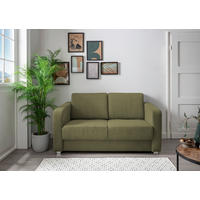 SCHLAFSOFA Cord Olivgrün  - Chromfarben/Olivgrün, Basics, Kunststoff/Textil (159/88/87cm) - Livetastic