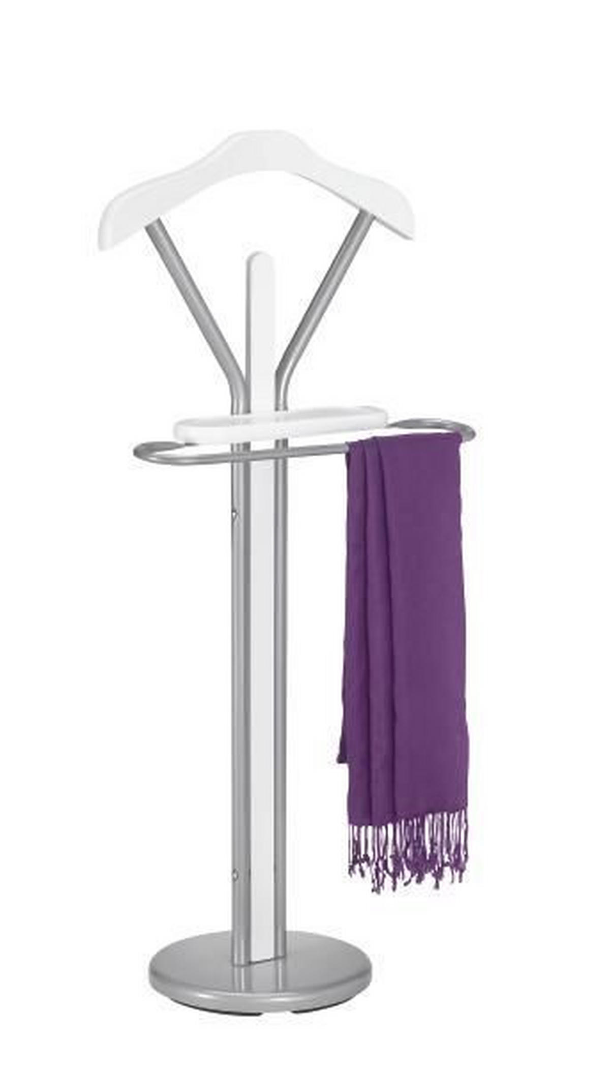 SZOBAINAS - alumíniumszínű/fehér, Konventionell, faalapú anyag/fém (46/109/29cm) - Boxxx