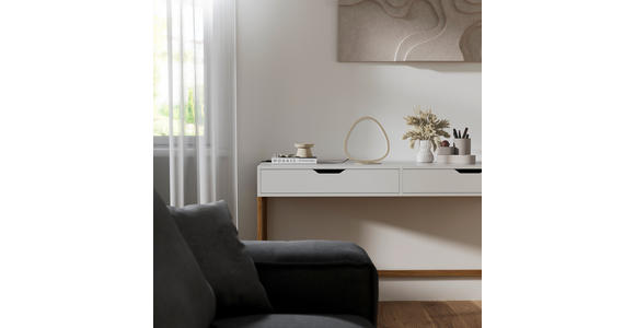 LED-TISCHLEUCHTE Acrux 22,6/14/23 cm  - Sandfarben, Design, Kunststoff/Metall (22,6/14/23cm) - Novel