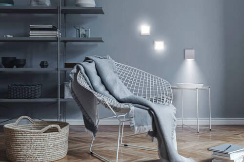 LED-WANDLEUCHTE Box 7.5/7.5/7.5 cm   - Weiß, Basics, Kunststoff (7.5/7.5/7.5cm) - New Garden