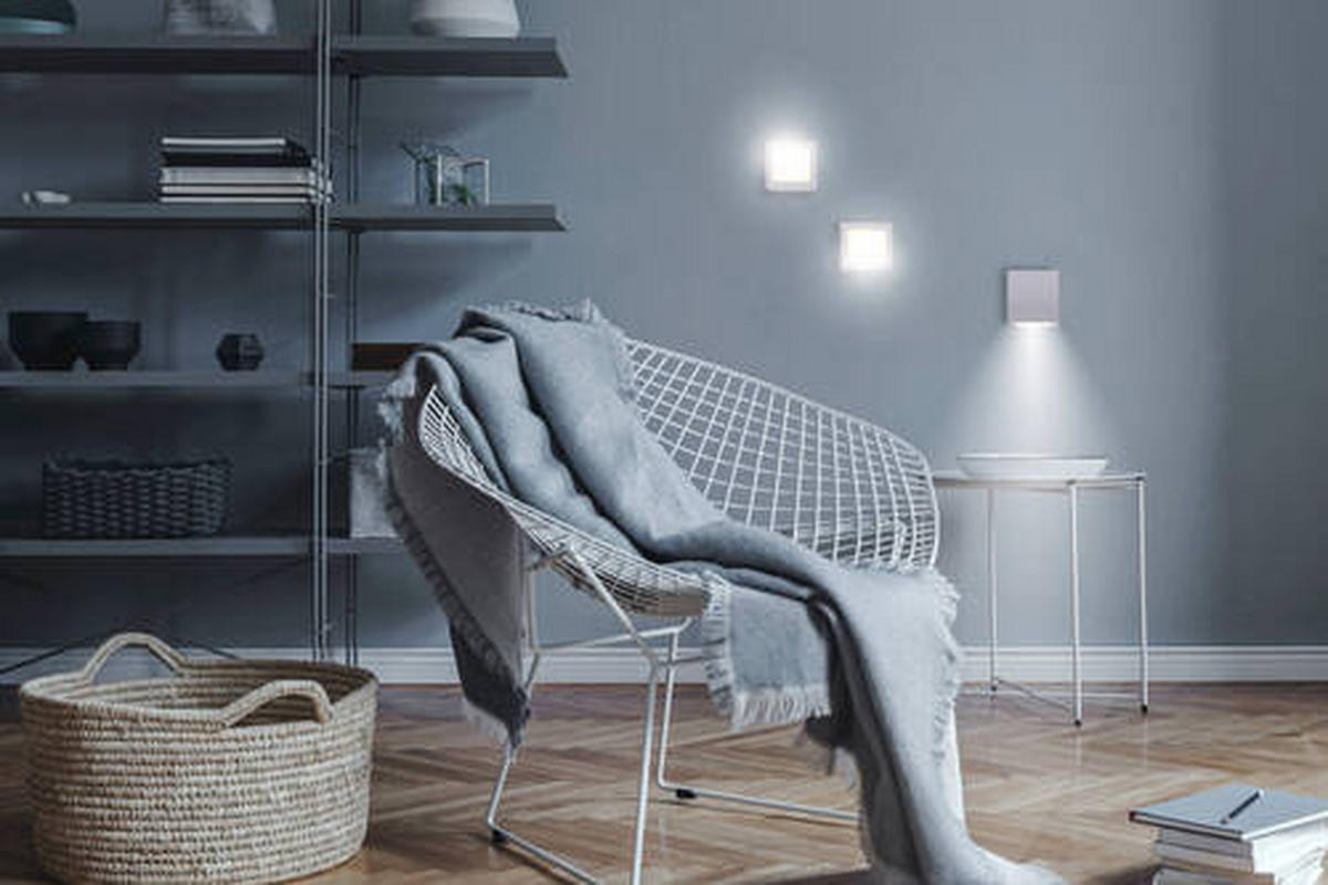 LED-WANDLEUCHTE Box 7.5/7.5/7.5 cm   - Weiß, Basics, Kunststoff (7.5/7.5/7.5cm) - New Garden