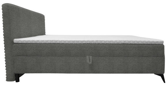 BOXBETT 160/200 cm in Dunkelgrau - Dunkelgrau/Schwarz, Design, Holz/Holzwerkstoff (160/200cm) - Xora