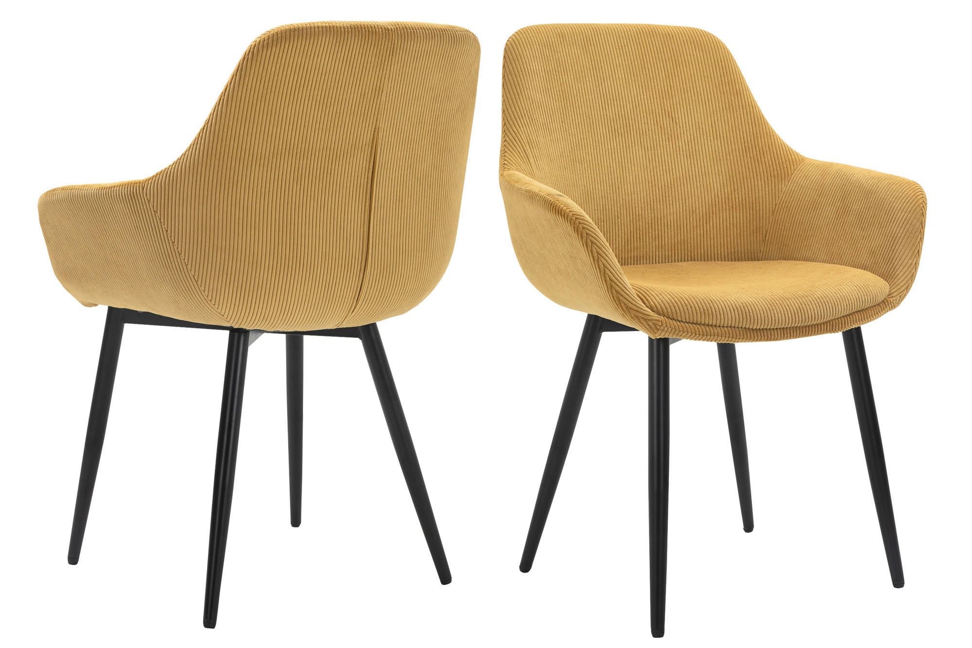 MID.YOU SADA ŽIDLÍ S PODRUČKAMI 2 kusy