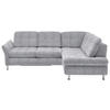 ECKSOFA Alufarben Webstoff  - Chromfarben/Alufarben, KONVENTIONELL, Textil/Metall (242/210cm) - Beldomo Style