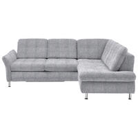 ECKSOFA in Webstoff Alufarben  - Chromfarben/Alufarben, Konventionell, Textil/Metall (242/210cm) - Beldomo Style