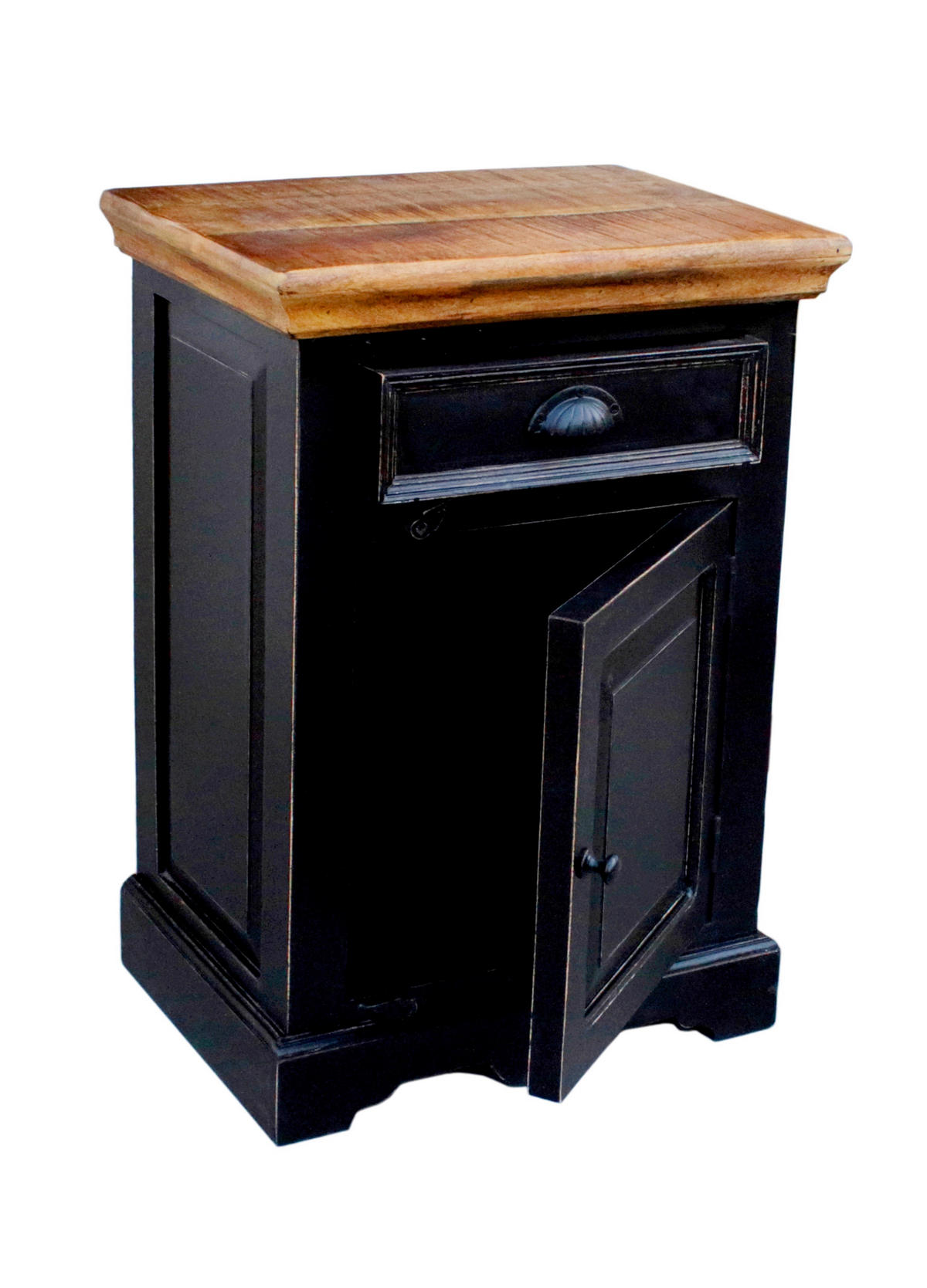 BADEZIMMER 5-teilig  in  - Schwarz/Honig, Basics, Holz/Holzwerkstoff - Livetastic