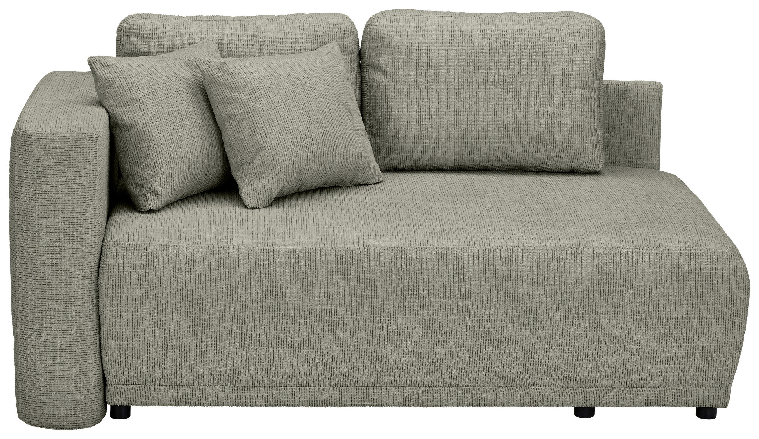 CHAISELONGUE Chenille Braun  - Schwarz/Braun, Konventionell, Kunststoff/Textil (93/73/171cm) - MID.YOU