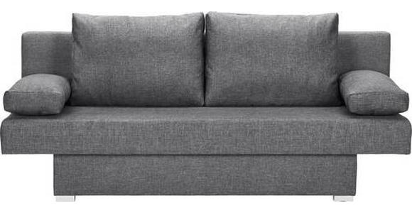 SCHLAFSOFA in Webstoff Grau  - Alufarben/Grau, Design, Kunststoff/Textil (190/74-86/80cm) - Carryhome