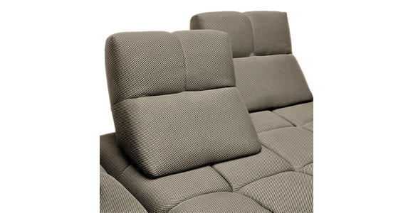 ECKSOFA  in Struktur Beigebraun  233/313 cm  - Beigebraun/Schwarz, Design, Kunststoff/Textil (233/313cm) - Belluti