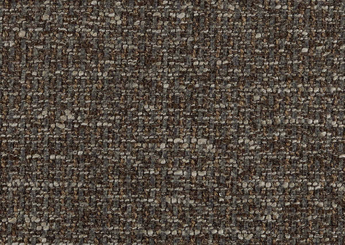 ECKSOFA  in Flachgewebe Dunkelbraun  264/185 cm  - Dunkelbraun/Schwarz, Design, Kunststoff/Textil (264/185cm) - Belluti