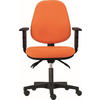 OTOČNÁ ŽIDLE PRO MLADÉ, oranžová - oranžová/černá, Konvenční, kov/textil (47-60/106-119/47cm) - Xora