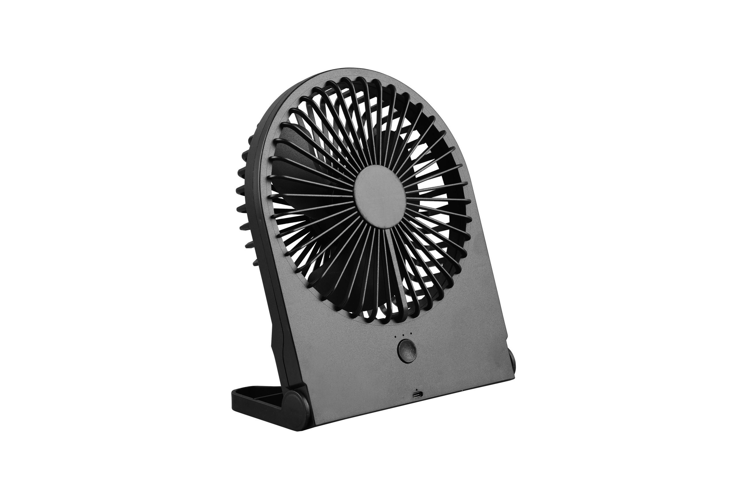 TISCHVENTILATOR - Schwarz, Trend, Kunststoff (19/10,5/23cm)
