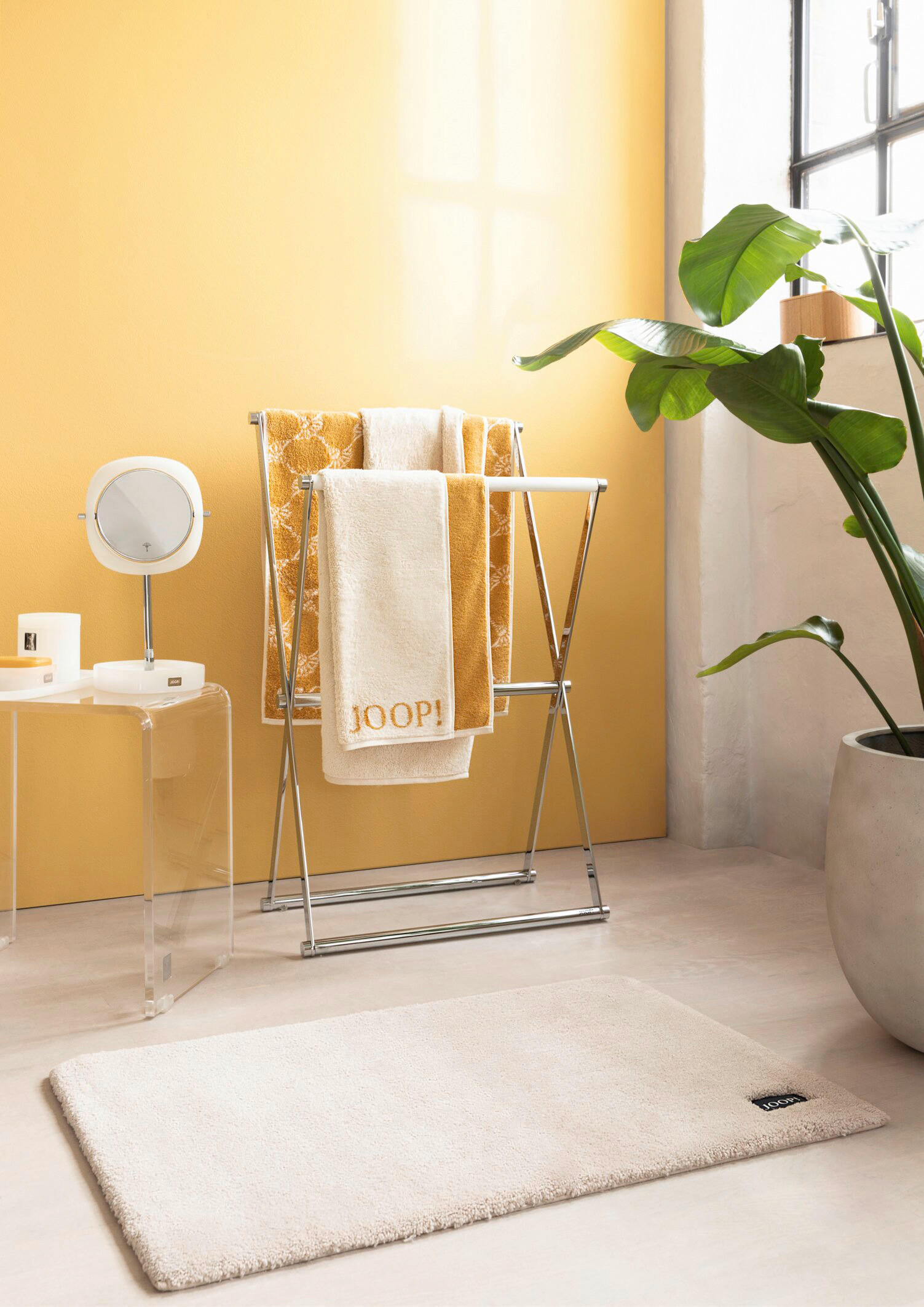 Thumbnail - Joop! Badteppich Basic, Sand, Textil, 90x60 cm, Badtextilien, Badematten