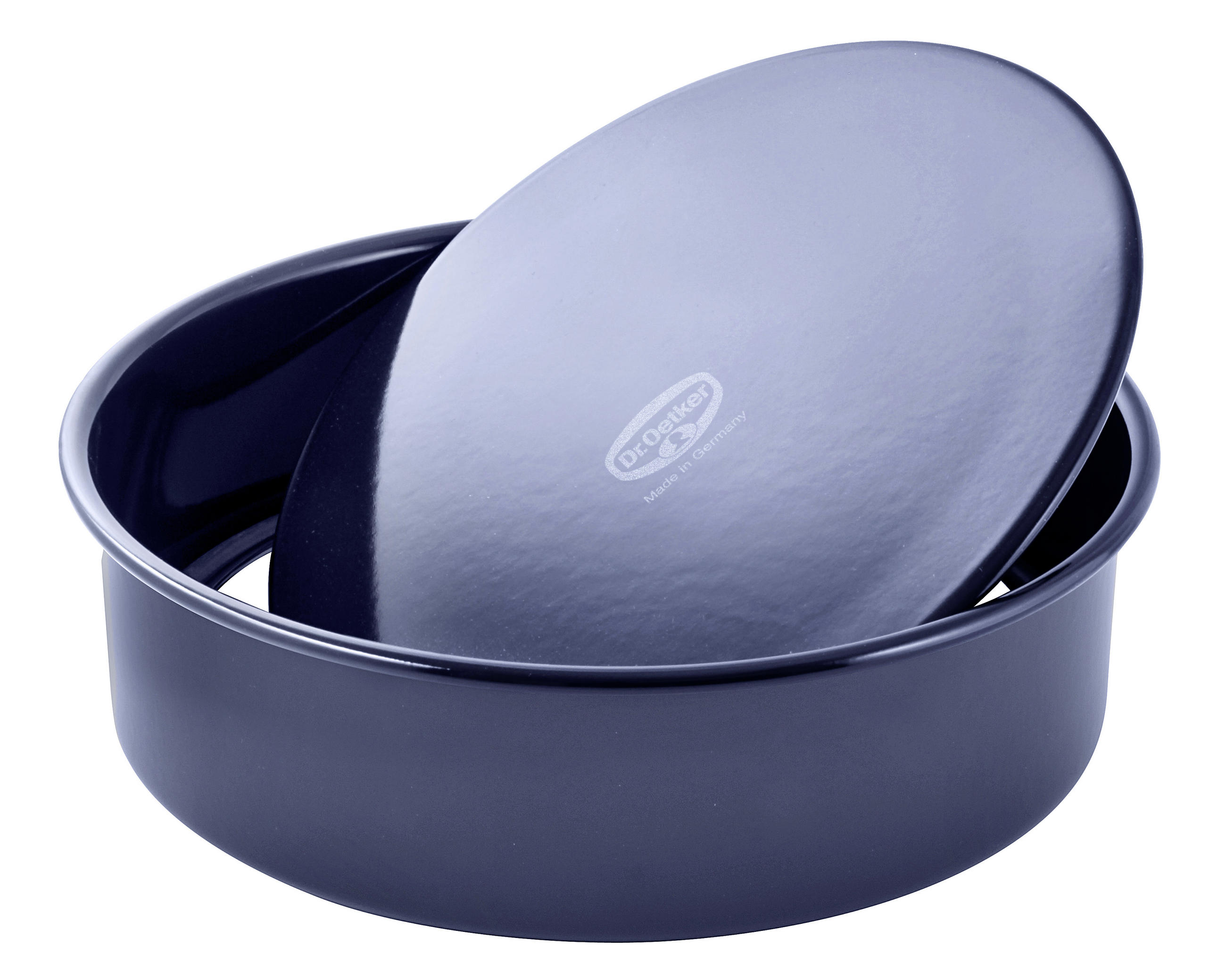 BACKFORM  - Blau, Basics, Metall (26/7,5cm) - Dr.Oetker