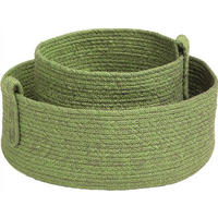 KORBSET 2-teilig  - Grün, Basics, Textil - Stern