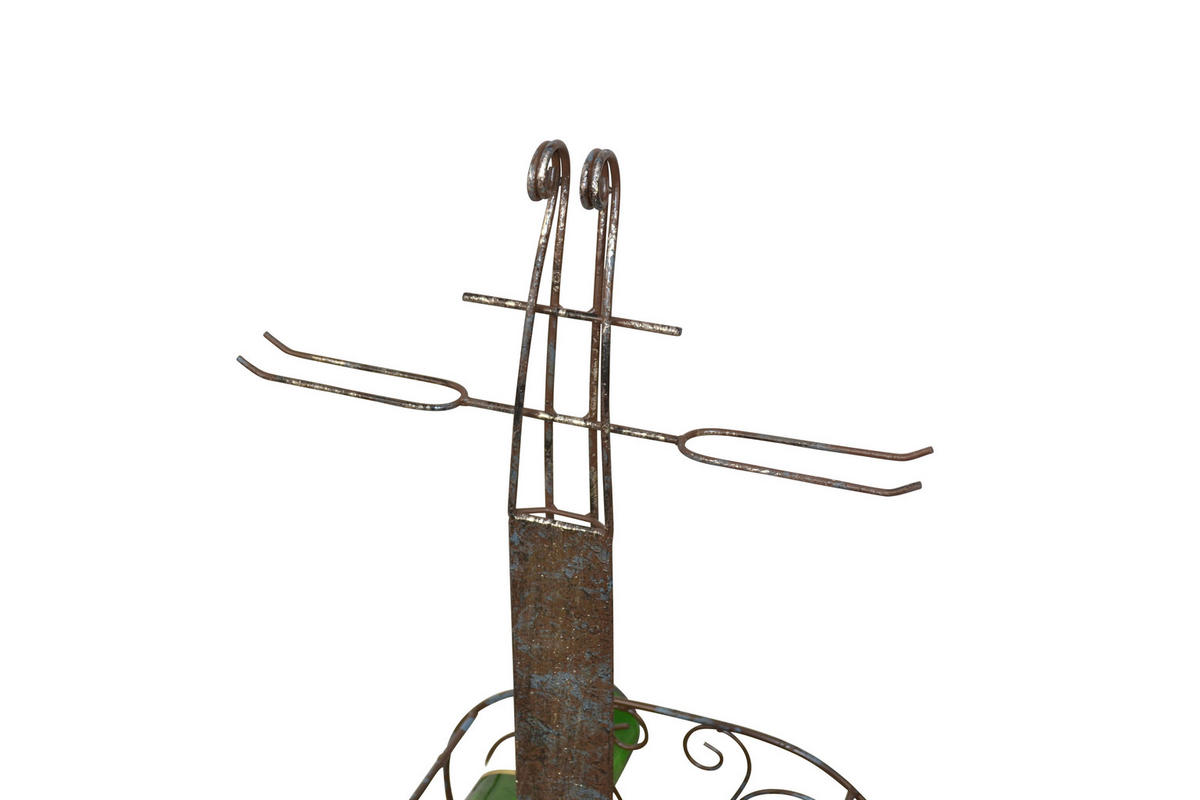 FLASCHENREGAL  - Schwarz/Braun, Design, Holzwerkstoff/Metall (20/40/106cm) - MID.YOU