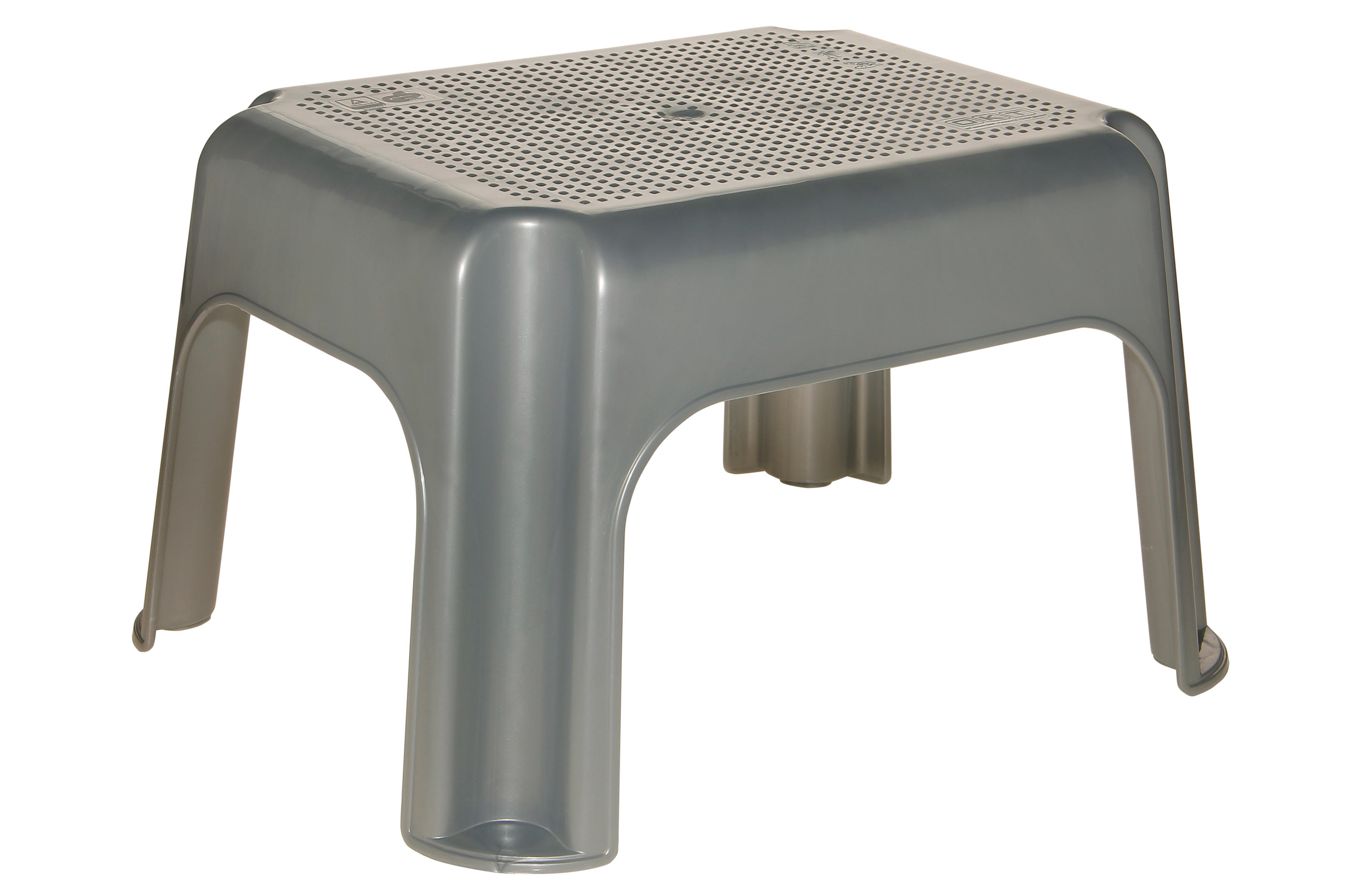 KLUPICA   - srebrne boje, Basics, plastika (36,5/30/24cm)
