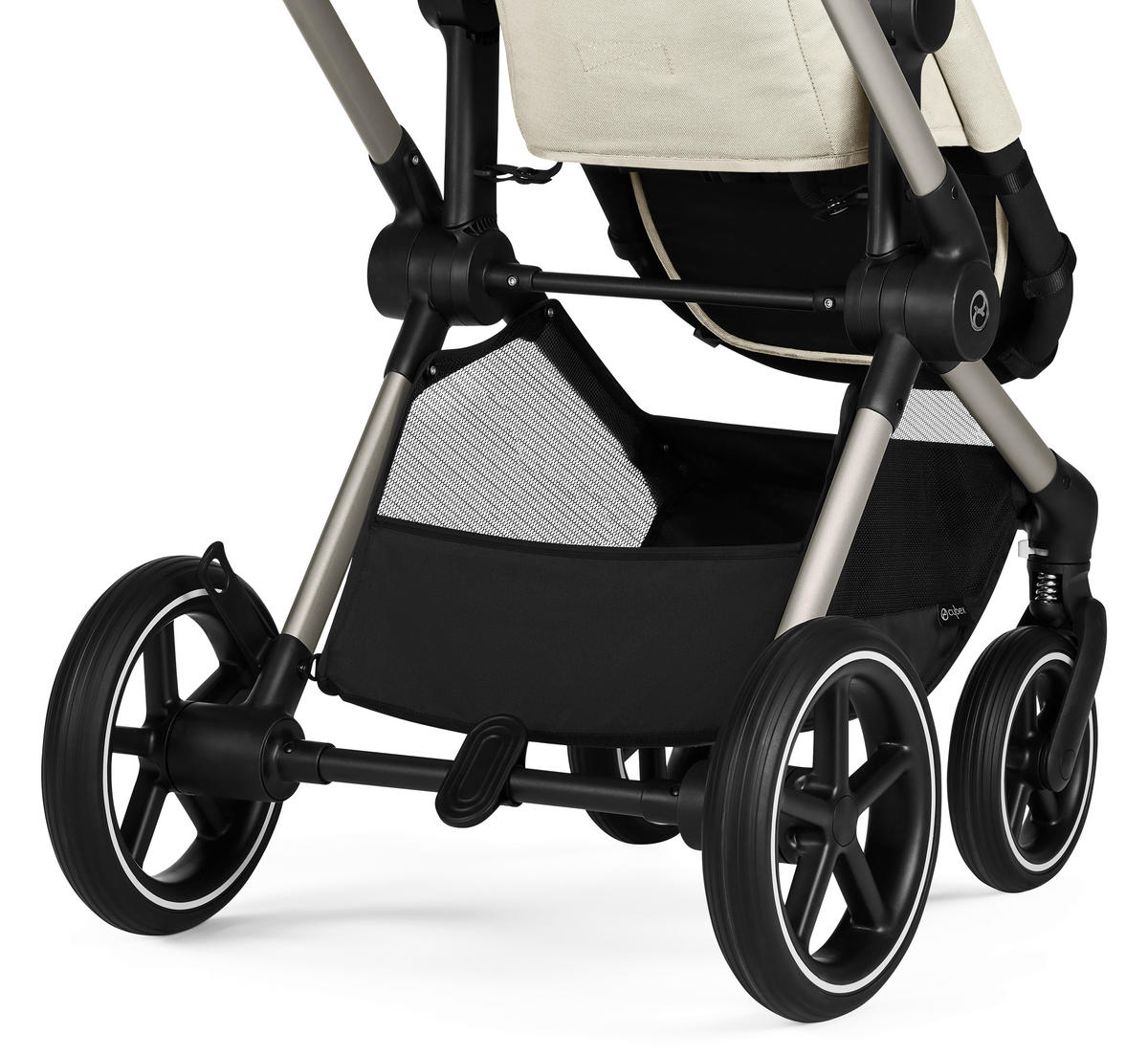 KOMBIKINDERWAGEN Eos Lux  - Beige/Silberfarben, Basics, Textil/Metall (85/61/116cm) - Cybex