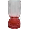 VASE 18 cm  - Weiß Hochglanz/Rot, Basics, Glas (10/22cm)
