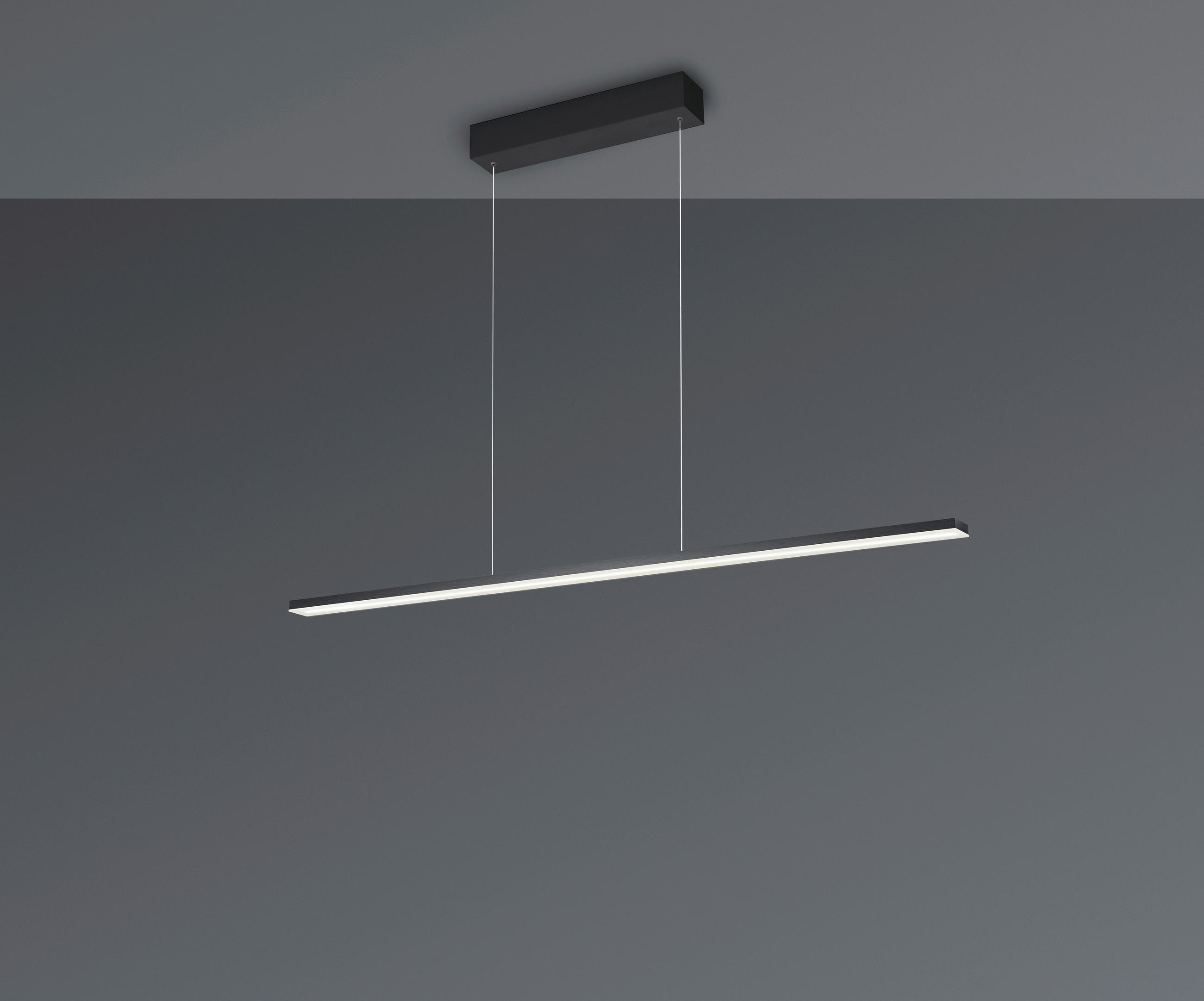 LED-HÄNGELEUCHTE Baseline 2.0 119/4/30-140 cm   - Schwarz, Design, Metall (119/4/30-140cm) - BOPP