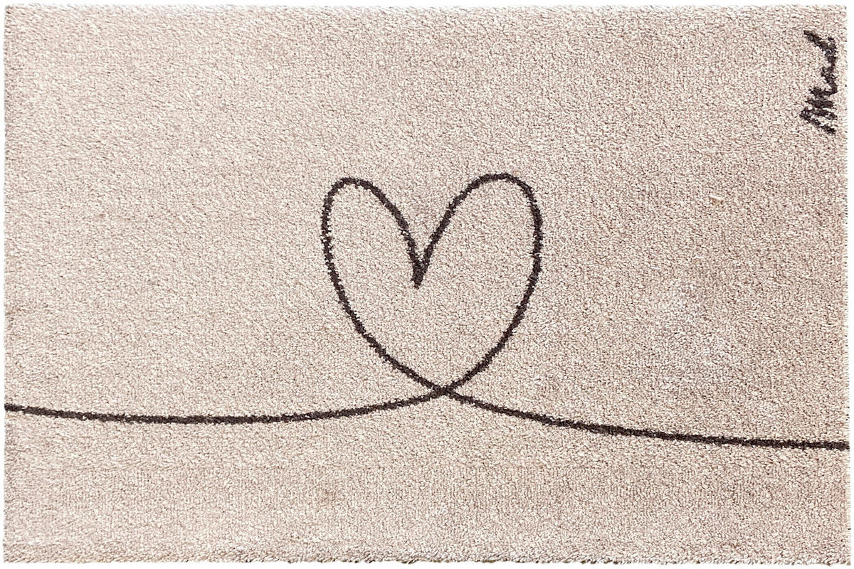 FUßMATTE  50/75 cm  Beige  - Beige, Design, Kunststoff (50/75cm) - madaboutmats