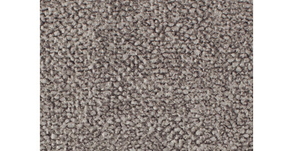 ECKSOFA in Velours Graubraun  - Graubraun/Schwarz, Design, Textil/Metall (299/264cm) - Novel