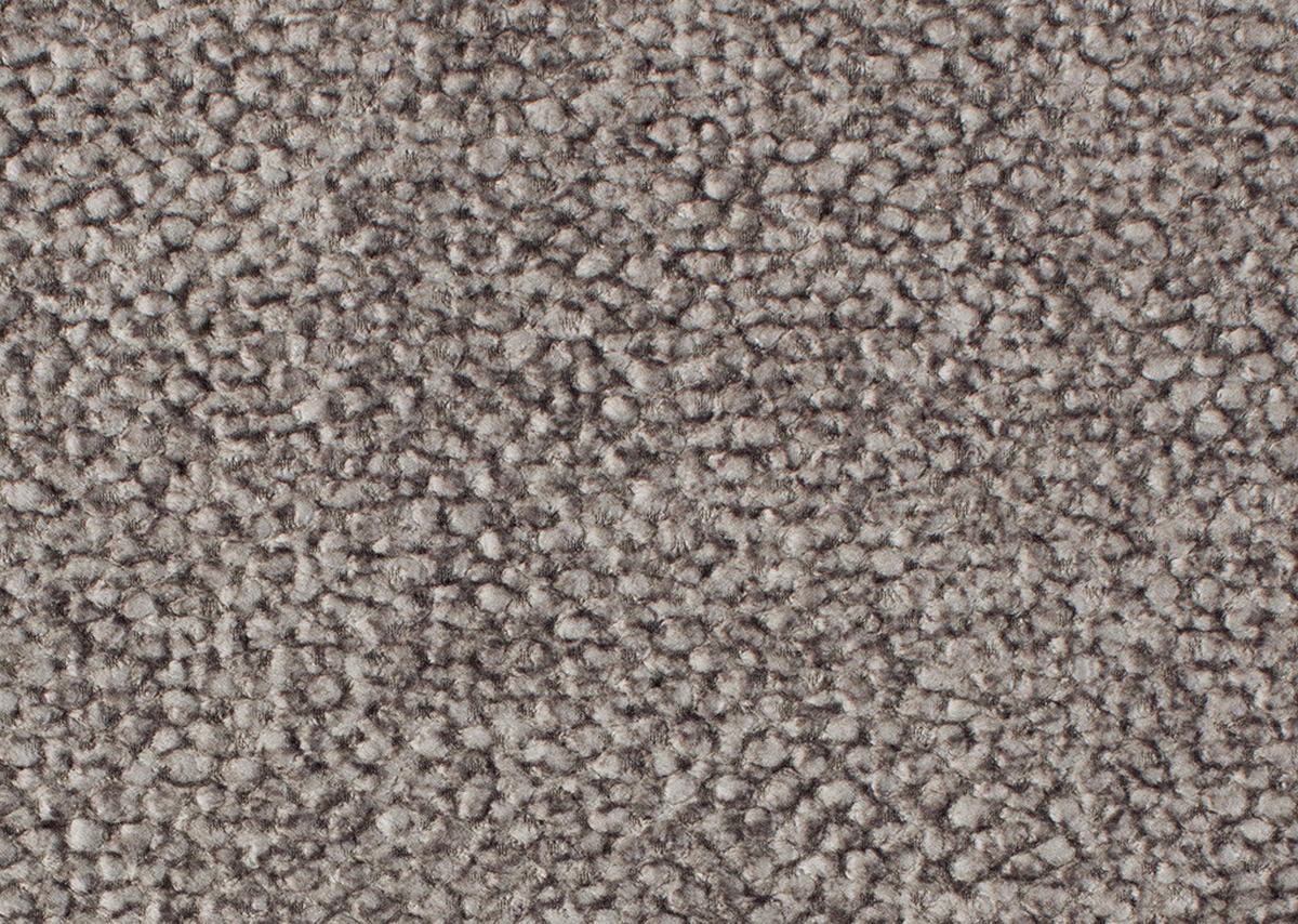 ECKSOFA in Velours Graubraun  - Graubraun/Schwarz, Design, Textil/Metall (295/187cm) - Novel