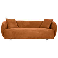 NAGY KANAPÉ textil rézszínű  - fekete/rézszínű, Konventionell, műanyag/textil (228/73/103cm) - Ambia Home