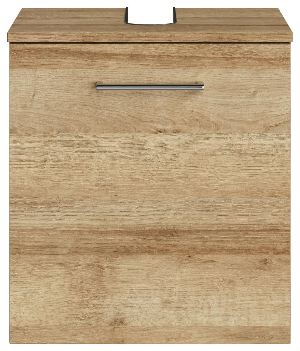 WASCHBECKENUNTERSCHRANK 45/49,8/38,3 cm  - Chromfarben/Hellbraun, KONVENTIONELL, Holzwerkstoff/Metall (45/49,8/38,3cm) - Sadena