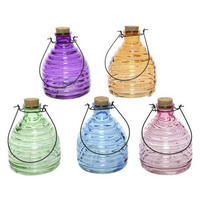 WESPENFALLE   - Blau/Pink, LIFESTYLE, Glas/Metall (13,00/13,00/17,00cm)