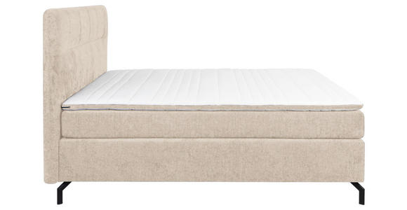 BOXSPRINGBETT 180/200 cm in Champagner - Champagner/Schwarz, Design, Textil/Metall (180/200cm) - Esposa