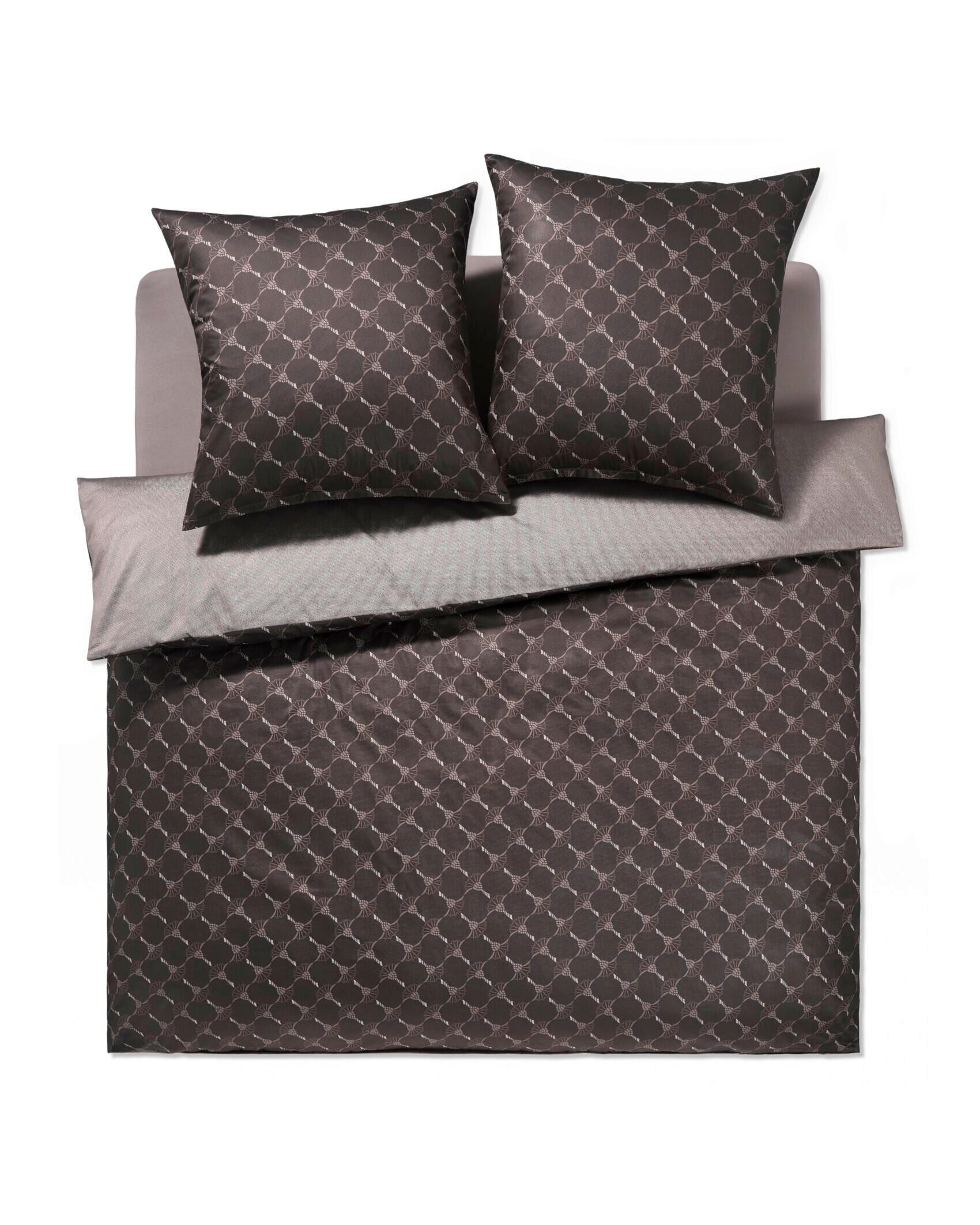 BETTWÄSCHE 3-teilig JOOP! CORNFLOWER DOUBLE Jersey 200/220 cm  - Schwarz, Basics, Textil (200/220cm) - Joop!
