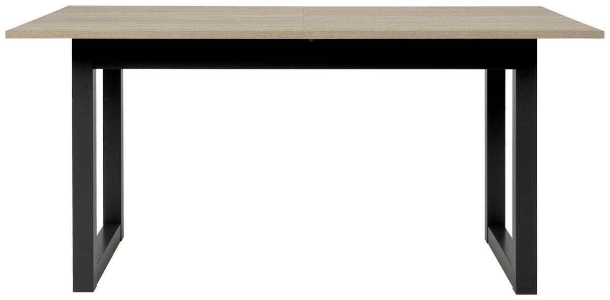 JEDILNA MIZA, hrast sonoma  - hrast sonoma/antracit, Natur, leseni material (160/90/75cm) - MID.YOU