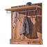 GARDEROBENPANEEL Altholz, Eiche massiv geölt, gewachst Eichefarben - Eichefarben, Design, Holz (96/114/40cm) - Voglauer