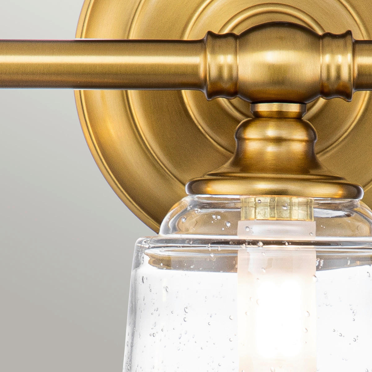 BADEZIMMER-WANDLEUCHTE - Messingfarben, Konventionell, Glas/Metall (53.3/24.8 /15.2cm) - Elstead Lighting