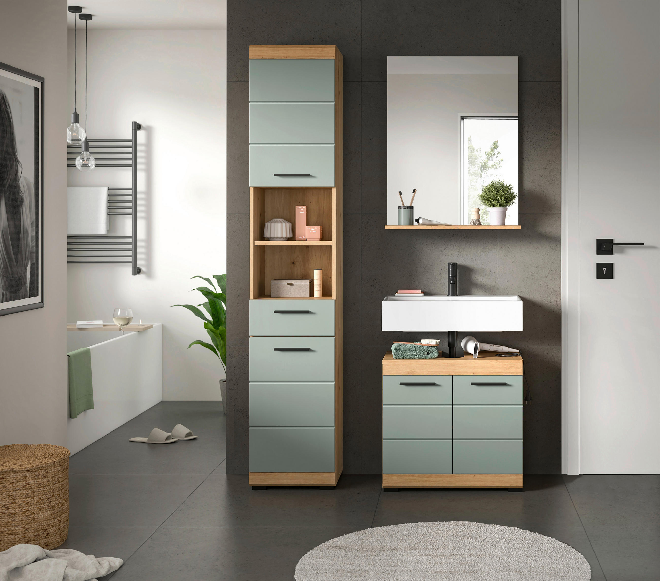 MID.YOU KOUPELNA šalvějově zelená