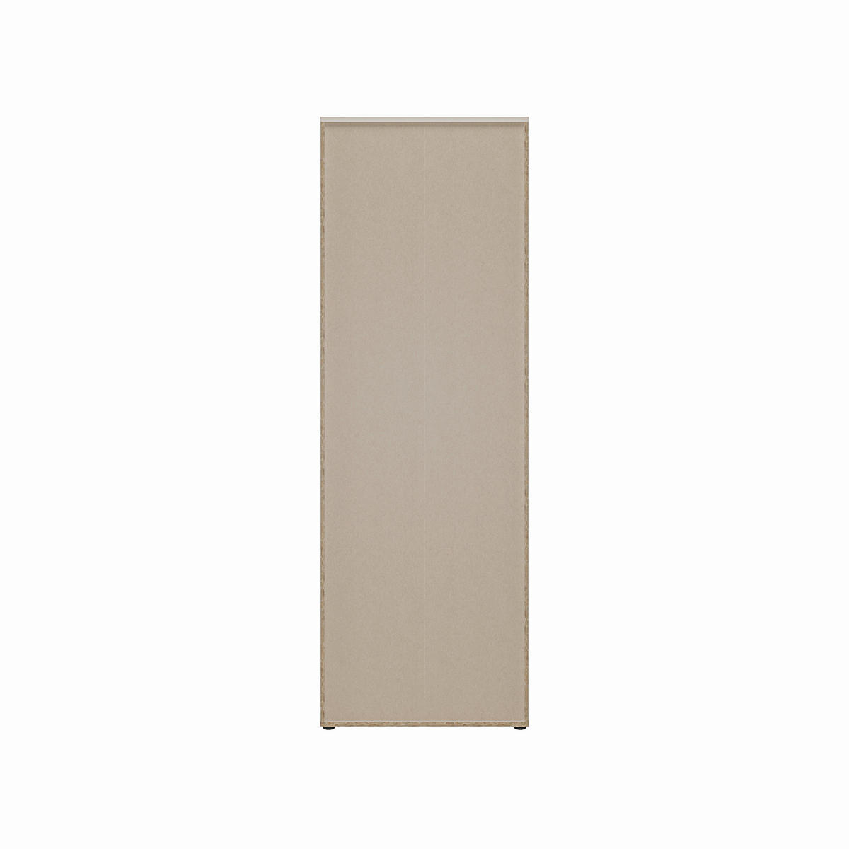 DREHTÜRENSCHRANK 73,7/216,7/34,8 cm,  in Sandfarben, 4 Tür(en)  - Sandfarben/Schwarz, Design, Holzwerkstoff/Kunststoff (73,7/216,7/34,8cm)
