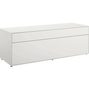 LOWBOARD in Weiß - Schwarz/Weiß, Design, Holzwerkstoff (128/44,8/44,8cm) - Now by Hülsta
