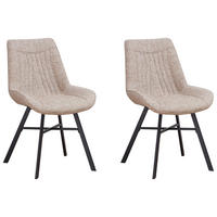 SADA STOLIČIEK 2 kus - čierna/biela, Design, textil (53/87/63cm) - MID.YOU