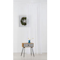 Perdea Confecționată transparent  - alb, Basics, textil (24/31/4cm)