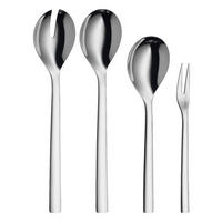 JEDILNI PRIBOR 4/1  Nuova  4-delni  nerjaveče jeklo   - barve nerjavečega jekla, Basics, kovina - WMF