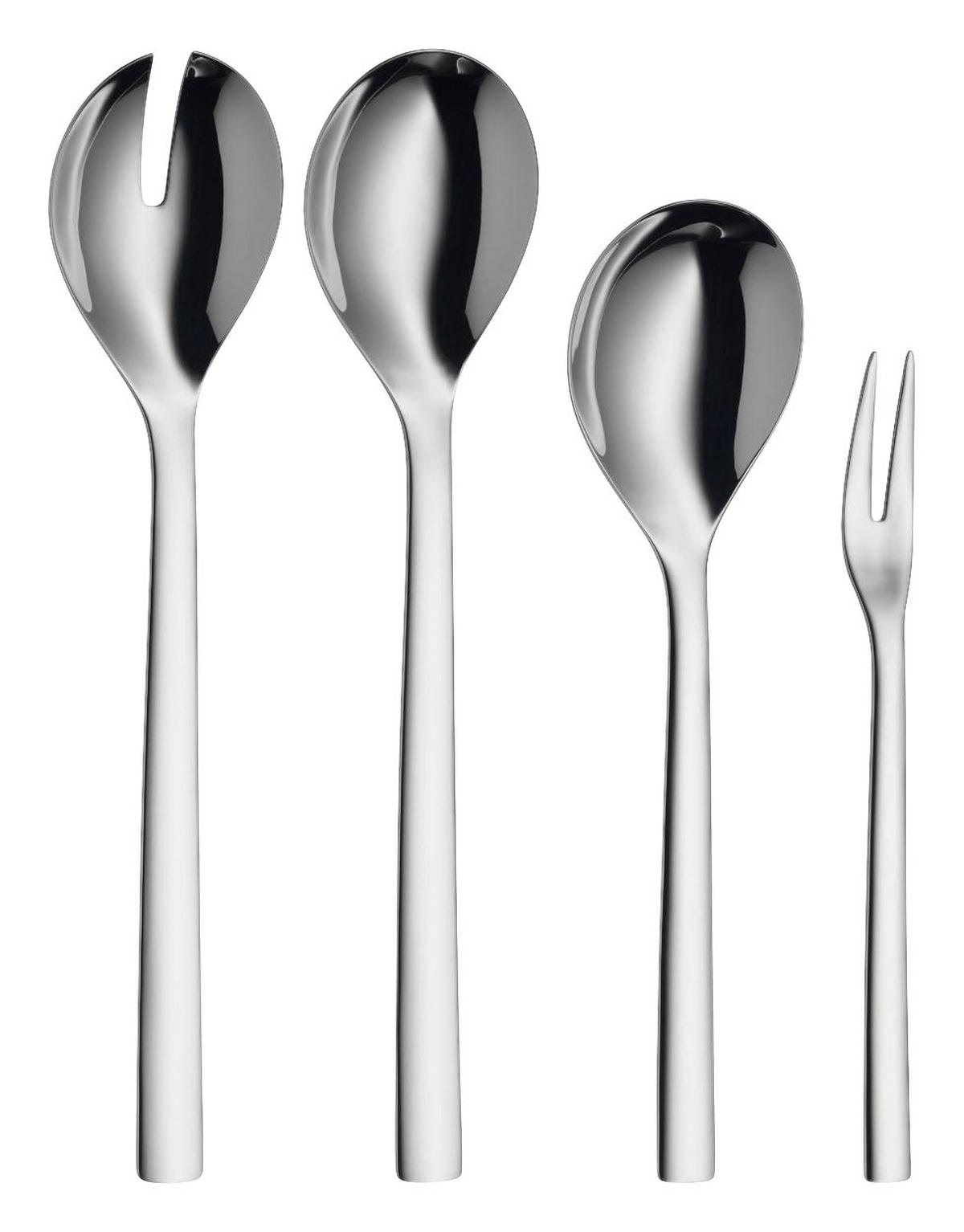 JEDILNI PRIBOR 4/1  Nuova  4-delni  nerjaveče jeklo   - barve nerjavečega jekla, Basics, kovina - WMF
