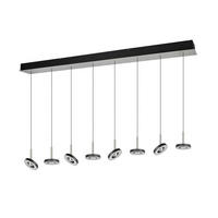 LED-HÄNGELEUCHTE Guano 150/13/200 cm   - Schwarz/Nickelfarben, Design, Metall (150/13/200cm) - Trio Leuchten