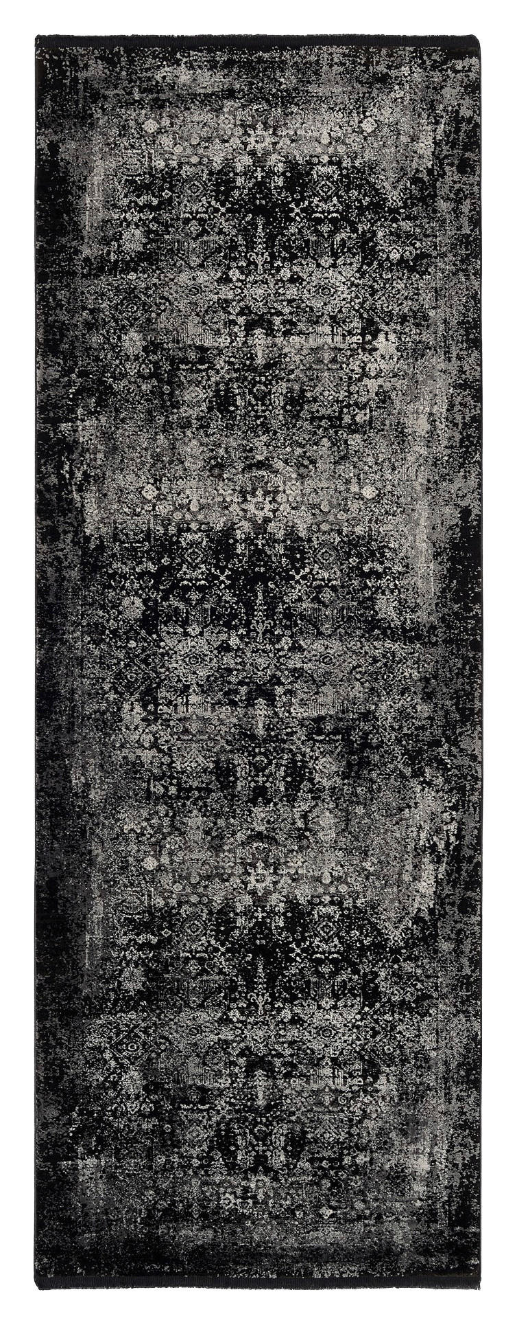 LÄUFER  80/200 cm  Grau, Schwarz  - Schwarz/Grau, Design, Textil (80/200cm) - Dieter Knoll